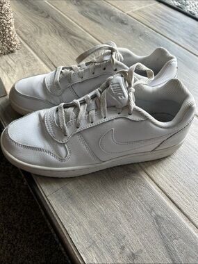 Nike White Low-Top Leather Sneakers